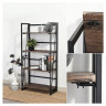 Стеллаж на металлокаркасе "BRABIX LOFT SH-001", 600х300х1250 мм, складной, цвет морёный дуб, 641228 по низкой цене оптом 