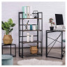 Стеллаж на металлокаркасе "BRABIX LOFT SH-001", 600х300х1250 мм, складной, цвет морёный дуб, 641228 по низкой цене оптом 