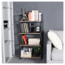 Стеллаж на металлокаркасе "BRABIX LOFT SH-001", 600х300х1250 мм, складной, цвет морёный дуб, 641228 по низкой цене оптом 