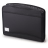Папка-портфель пластиковая BRAUBERG А4+ (355х290х60 мм), выдвижные ручки, 9 отделений, 1 карман, черная, 225168 по низкой цене оптом 