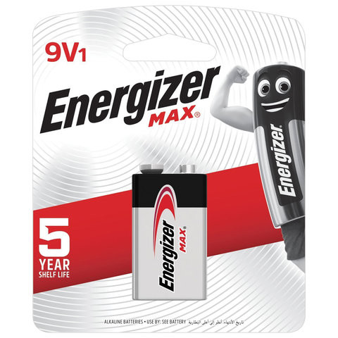 Батарейка ENERGIZER Max, Крона (6LR61, 6LF22, 1604A), алкалиновая, 1 шт., в блистере, E301531801 по низкой цене оптом 