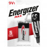 Батарейка ENERGIZER Max, Крона (6LR61, 6LF22, 1604A), алкалиновая, 1 шт., в блистере, E301531801 по низкой цене оптом 
