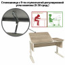 Стол-парта регулируемый "ДЭМИ" СУТ.42, 1200х550х530-815 мм, бежевый каркас, пластик бежевый, дуб сонома (КОМПЛЕКТ) по низкой цене оптом 