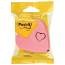 Блоки самоклеящиеся (стикер) POST-IT ORIGINAL "Сердце" 70х70 мм, фигурные, КОМПЛЕКТ 3 шт. по 75 л., 2007H по низкой цене оптом 