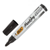 Маркер перманентный (нестираемый) BIC "Marking 2000", ЧЕРНЫЙ, круглый наконечник, 1,7-5 мм, 8209153