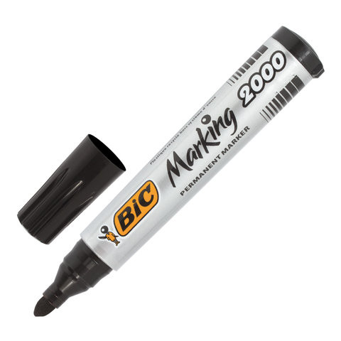 Маркер перманентный (нестираемый) BIC "Marking 2000", ЧЕРНЫЙ, круглый наконечник, 1,7-5 мм, 8209153 по низкой цене оптом 