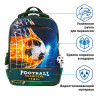 Ранец BRAUBERG QUADRO, 3 отделения, с брелком, "Fire football", 37х28х18 см, 229956 по низкой цене оптом 