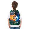 Ранец BRAUBERG QUADRO, 3 отделения, с брелком, "Fire football", 37х28х18 см, 229956 по низкой цене оптом 
