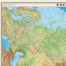 Карта настенная "Россия. Физическая карта", М-1:7 млн., размер 122х79 см, ламинированная, 43 по низкой цене оптом Краснодар, Москва, Уфа, Казань, Барнаул, Владивосток, Хабаровск, Сахалин, Красноярск, Екатеренбург, 