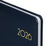 Еженедельник датированный 2026 А5 145х215мм BRAUBERG Select, балакрон, темно-синий, 117181 по низкой цене оптом Еженедельник датированный 2026 А5 145х215мм BRAUBERG Select, балакрон, темно-синий, 117181 по низкой цене оптом