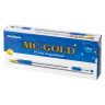 Ручка шариковая масляная с грипом MUNHWA "MC Gold", СИНЯЯ, корпус тонированный синий, узел 0,7 мм, линия письма 0,5 мм, BMC07-02 по низкой цене оптом Краснодар, Москва, Уфа, Казань, Барнаул, Владивосток, Хабаровск, Сахалин, Красноярск, Екатеренбург, 
