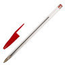 Ручка шариковая STAFF Basic Budget BP-02, письмо 500 м, КРАСНАЯ, длина корпуса 13,5 см, линия письма 0,5 мм, 143760 по низкой цене оптом 
