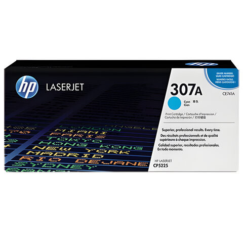 Картридж лазерный HP (CE741A) LaserJet CP5225/5225N, голубой, оригинальный, ресурс 7300 страниц по низкой цене оптом 