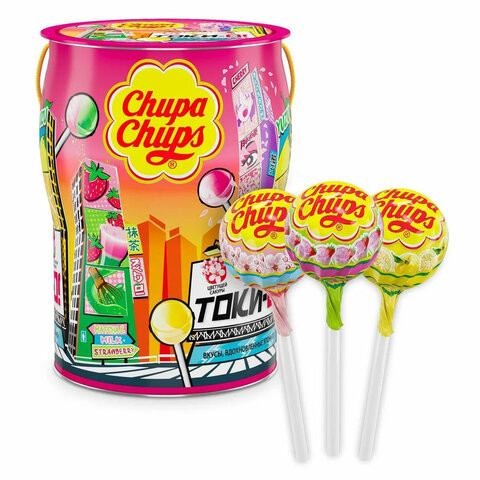 Карамель CHUPA CHUPS (Чупа-Чупс) "ТОКИ-О!", 12 г, 99821 по низкой цене оптом 