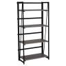 Стеллаж на металлокаркасе BRABIX "LOFT SH-001", 600х300х1250 мм, складной, цвет дуб антик, 641229 по низкой цене оптом 