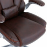 Кресло BRABIX PREMIUM "Phantom EX-553", рециклированная кожа, регулируемый подголовник, коричневое, 532941 по низкой цене оптом 