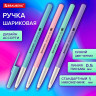 Ручка шариковая BRAUBERG Офисная PASTEL COLOR, СИНЯЯ, корпус ассорти, пишущий узел 1 мм, линия письма 0,5 мм, 144199 по низкой цене оптом 