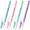 Ручка шариковая BRAUBERG Офисная PASTEL COLOR, СИНЯЯ, корпус ассорти, пишущий узел 1 мм, линия письма 0,5 мм, 144199 по низкой цене оптом 