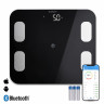 Весы напольные диагностические SCARLETT SC-BS33ED46, электронные, вес до 150 кг, Bluetooth, черные по низкой цене оптом 