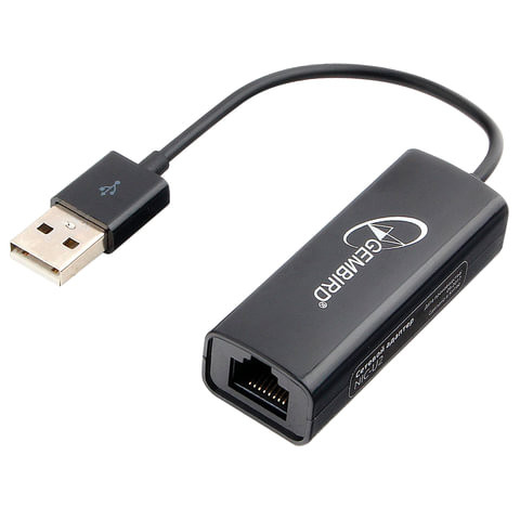 Переходник RJ-45 - USB 2.0 GEMBIRD, для подключения к локальной сети и Интернет, NIC-U2 по низкой цене оптом Краснодар, Москва, Уфа, Казань, Барнаул, Владивосток, Хабаровск, Сахалин, Красноярск, Екатеренбург, 