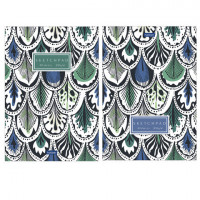 Скетчбук, белая бумага 100 г/м2, 145х205 мм, 40 л., склейка, "Pattern", 40Б5лAк