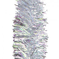 Мишура 1 штука, диаметр 100 мм, длина 2 м, серебро, 5-180-10