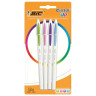 Ручки шариковые BIC "Cristal Up Fun", НАБОР 4 ЦВЕТА (салатовый, розовый, фиолетовый, голубой), узел 1 мм, линия 0,32 мм, блистер, 949870 по низкой цене оптом Краснодар, Москва, Уфа, Казань, Барнаул, Владивосток, Хабаровск, Сахалин, Красноярск, Екатеренбург, 