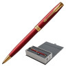 Ручка шариковая PARKER "Sonnet Core Intense Red Lacquer GT", корпус красный глянцевый лак, позолоченные детали, черная, 1931476 по низкой цене оптом Краснодар, Москва, Уфа, Казань, Барнаул, Владивосток, Хабаровск, Сахалин, Красноярск, Екатеренбург, 