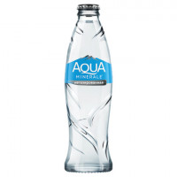 Вода негазированная питьевая AQUA MINERALE (Аква Минерале) 0,26л, стеклянная бутылка, 27414