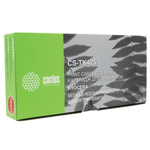 Тонер-картридж CACTUS (CS-TK475) для KYOCERA FS-6025MFP/B, ресурс 15000 стр. по низкой цене оптом 
