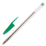 Ручка шариковая STAFF Basic Budget BP-02, письмо 500 м, ЗЕЛЕНАЯ, длина корпуса 13,5 см, линия письма 0,5 мм, 143761 по низкой цене оптом 