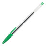 Ручка шариковая STAFF Basic Budget BP-02, письмо 500 м, ЗЕЛЕНАЯ, длина корпуса 13,5 см, линия письма 0,5 мм, 143761 по низкой цене оптом 