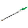 Ручка шариковая STAFF Basic Budget BP-02, письмо 500 м, ЗЕЛЕНАЯ, длина корпуса 13,5 см, линия письма 0,5 мм, 143761 по низкой цене оптом 
