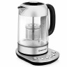 Чайник с терморегулятором и заварником BRAYER BR1028, 1,7 л, 2200 Вт, закрытый нагревательный элемент, стекло по низкой цене оптом 