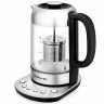 Чайник с терморегулятором и заварником BRAYER BR1028, 1,7 л, 2200 Вт, закрытый нагревательный элемент, стекло по низкой цене оптом 