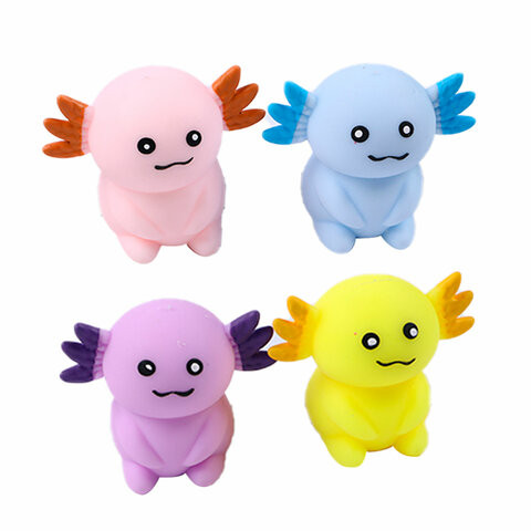 Игрушка-антистресс "АКСОЛОТЛЬ", 8 см, ассорти, 4 цвета, дисплей, JOLLY JOT (ДЖОЛЛИ ДЖОТ), 665806 по низкой цене оптом 