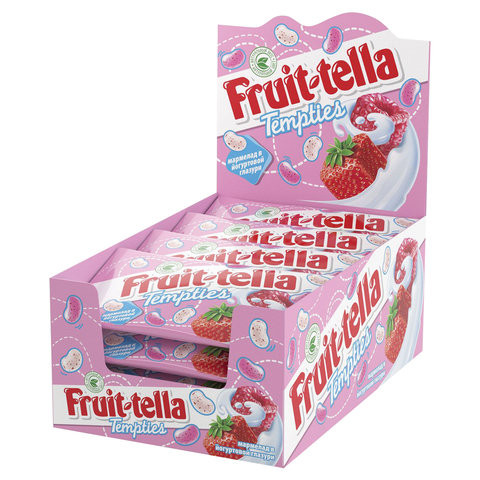 Мармелад жевательный FRUITTELLA (Фруттелла) "Tempties", 35 г, пакет, 67887 по низкой цене оптом 