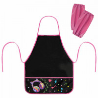 Фартук с нарукавниками для уроков труда BRAUBERG, 3 кармана, 46x54 см, Headphones, 273643