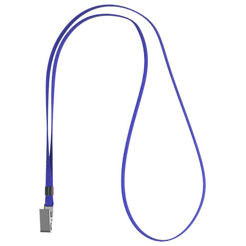 Лента для бейджей ERICH KRAUSE, 42 см, металлический клип, синяя, 63716 по низкой цене оптом Лента для бейджей ERICH KRAUSE, 42 см, металлический клип, синяя, 63716 по низкой цене оптом