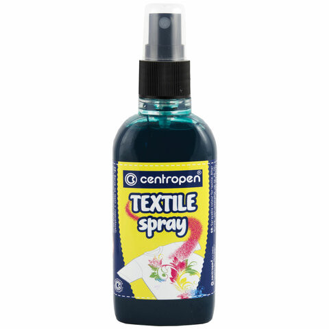 Краска-спрей для ткани и одежды ЗЕЛЕНАЯ CENTROPEN "Textile Spray", 110 мл, 1139, 9 1139 0010 по низкой цене оптом Краснодар, Москва, Уфа, Казань, Барнаул, Владивосток, Хабаровск, Сахалин, Красноярск, Екатеренбург, 