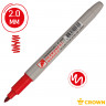 Маркер перманентный Crown "Multi Marker Slim" красный, пулевидный, 2мм по низкой цене оптом Краснодар, Москва, Уфа, Казань, Барнаул, Владивосток, Хабаровск, Сахалин, Красноярск, Екатеренбург, 