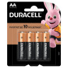 Батарейки КОМПЛЕКТ 4 шт., DURACELL Basic, AA (LR06, 15А), алкалиновые, пальчиковые, блистер, MN 1500 АА LR6 по низкой цене оптом Краснодар, Москва, Уфа, Казань, Барнаул, Владивосток, Хабаровск, Сахалин, Красноярск, Екатеренбург, 