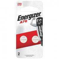 Батарейки ENERGIZER, A76 (G13, LR44), алкалиновые, КОМПЛЕКТ 2 шт., блистер, 639317