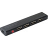 Хаб DEFENDER Quadro Promt, USB 2.0, 4 порта, порт для питания, черный, 83200 по низкой цене оптом Краснодар, Москва, Уфа, Казань, Барнаул, Владивосток, Хабаровск, Сахалин, Красноярск, Екатеренбург, 
