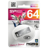 Флеш-диск 64 GB, SILICON POWER Touch 835, USB 2.0, металлический корпус, серый, SP64GBUF2835V1T по низкой цене оптом 
