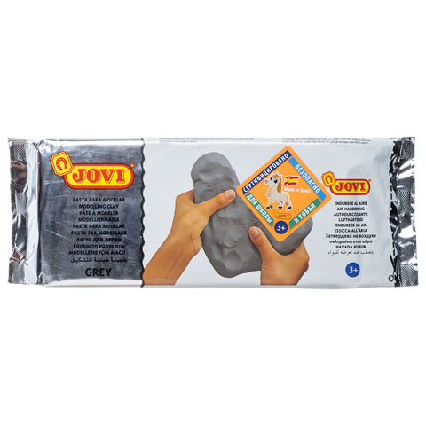 Паста (масса) для моделирования и лепки JOVI, отвердевающая, 1000 г, серая, 86G по низкой цене оптом 