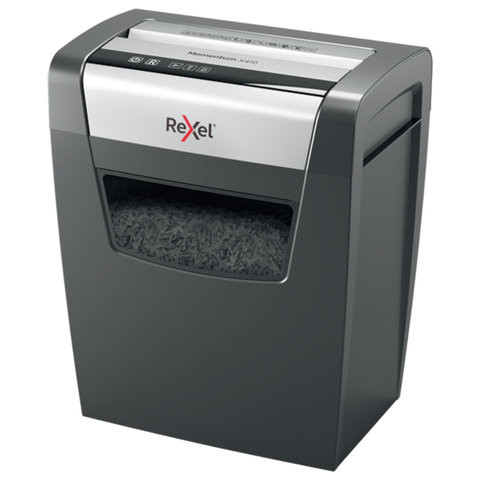 Уничтожитель (шредер) REXEL MOMENTUM X410, 4 уровень секретности, фрагменты 4х28 мм, 10 листов, 23 л, 2104571EU по низкой цене оптом 