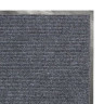 Коврик входной ворсовый влаго-грязезащитный LAIMA, 120х150 см, ребристый, толщина 7 мм, серый, 602875 по низкой цене оптом 
