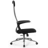 Кресло офисное BRABIX PREMIUM "Ultimate EX-801" хром, плотная двойная сетка Х2, черное/серое, 532918