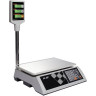 Весы торговые MERCURY M-ER 327P-15.2 LCD (0,05-15 кг), дискретность 2 г, платформа 325x230 мм, со стойкой по низкой цене оптом Краснодар, Москва, Уфа, Казань, Барнаул, Владивосток, Хабаровск, Сахалин, Красноярск, Екатеренбург, 